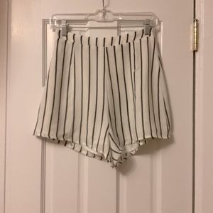 Glamorous Black & White Stripe Shorts